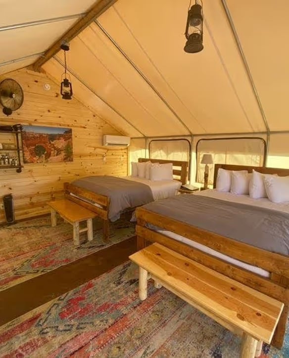 Luxurious Glamping Tent at East Zion Resort